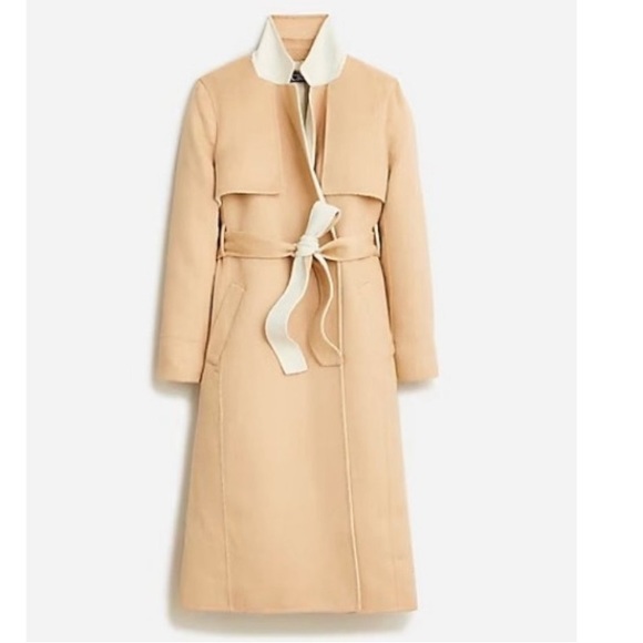 NWOT JCREW Harriet trench coat in double-faced blend - Picture 1 of 6